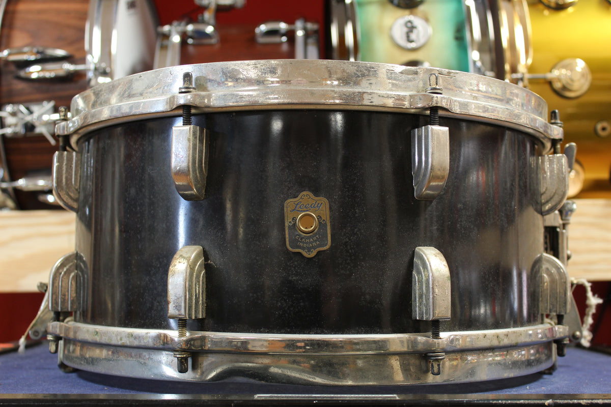 1940s Leedy 6.5x14 Broadway Snare Drum in Matte Black