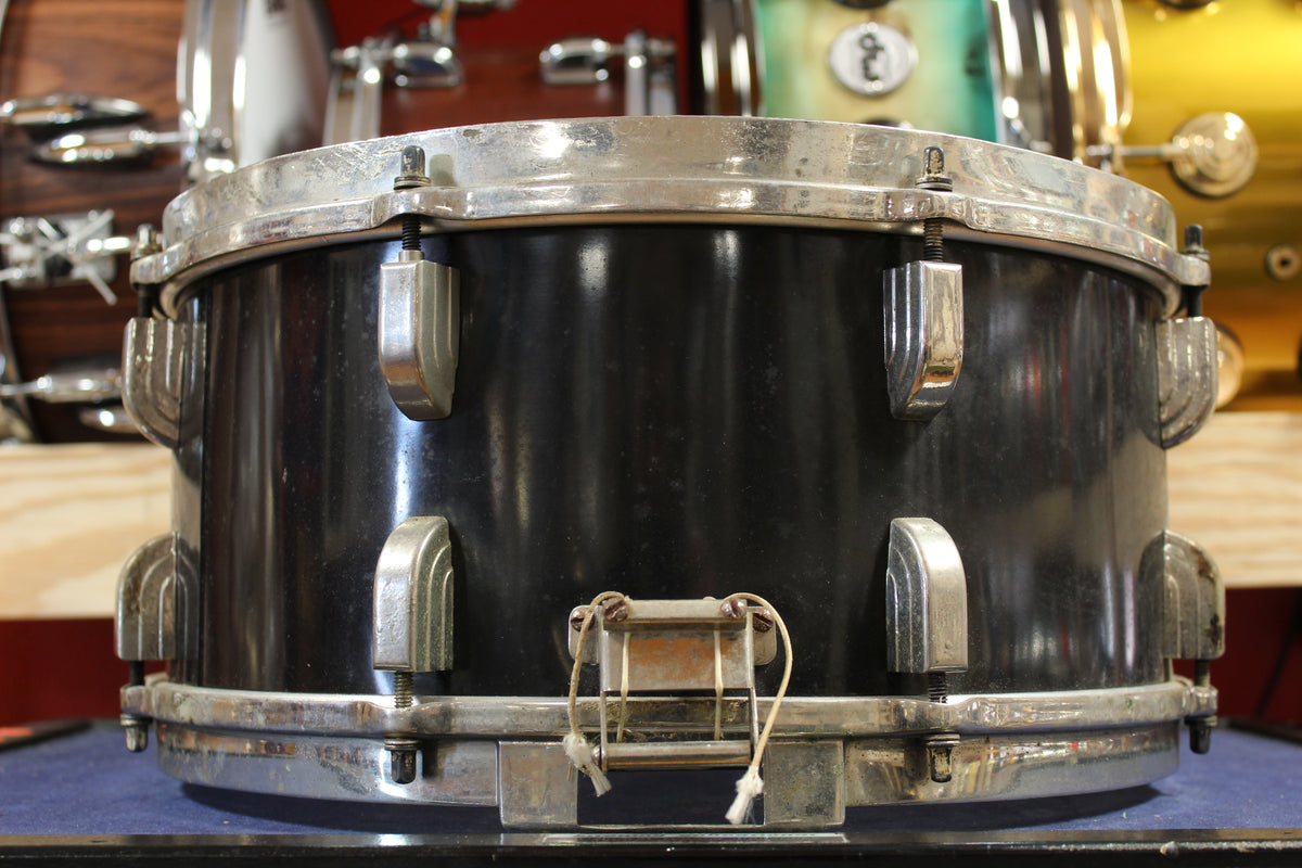 1940s Leedy 6.5x14 Broadway Snare Drum in Matte Black