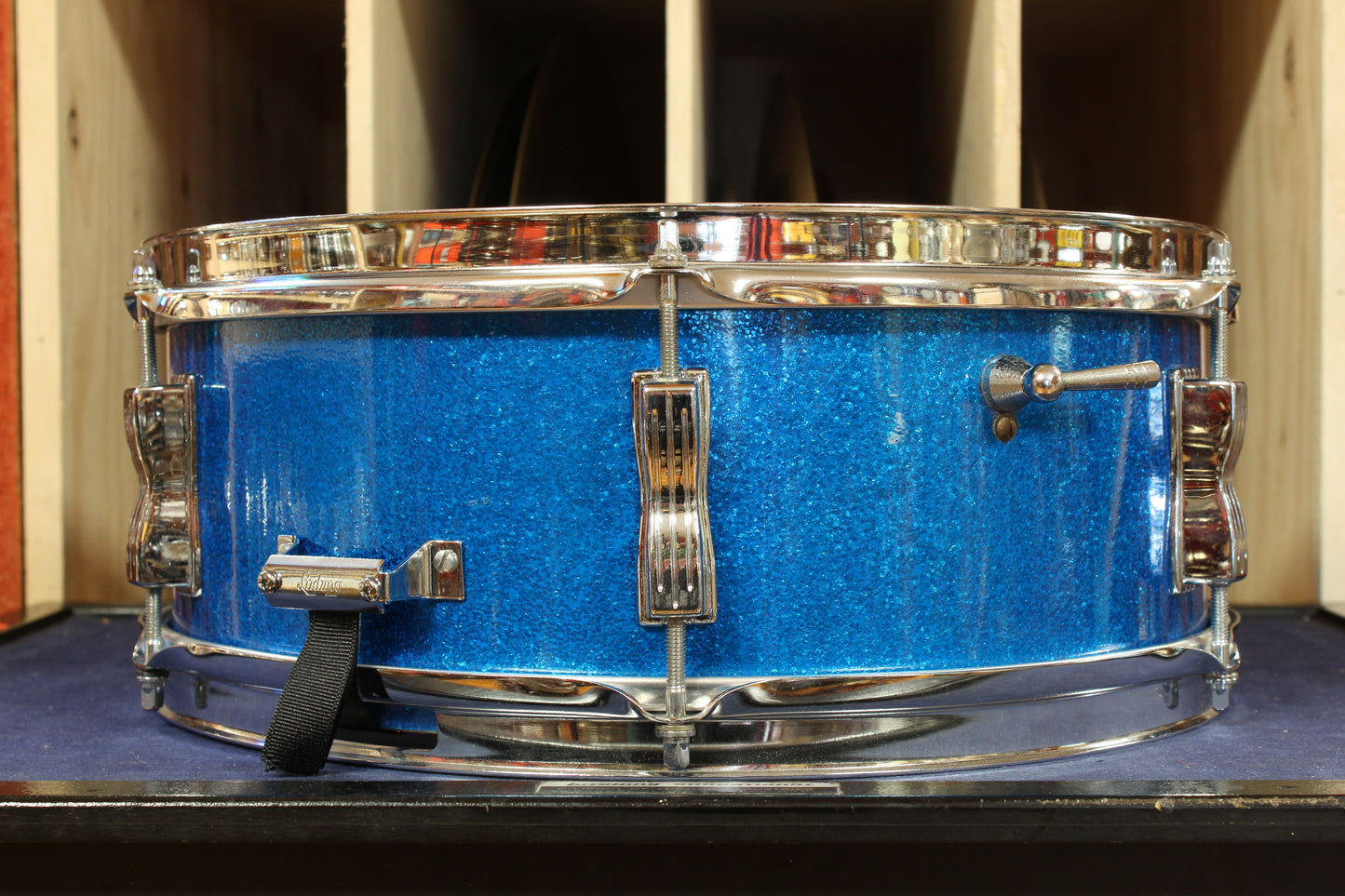 1960s Ludwig 5x14 Pioneer Snare Drum in Blue Sparkle