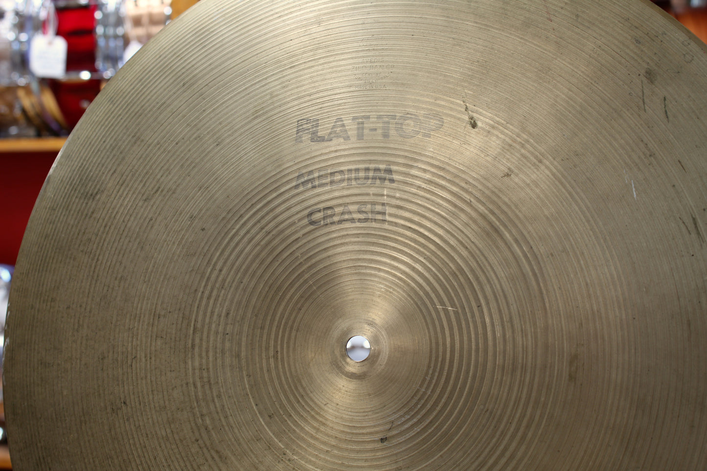 1970s A. Zildjian 18" Flat-Top Medium Crash 1862g