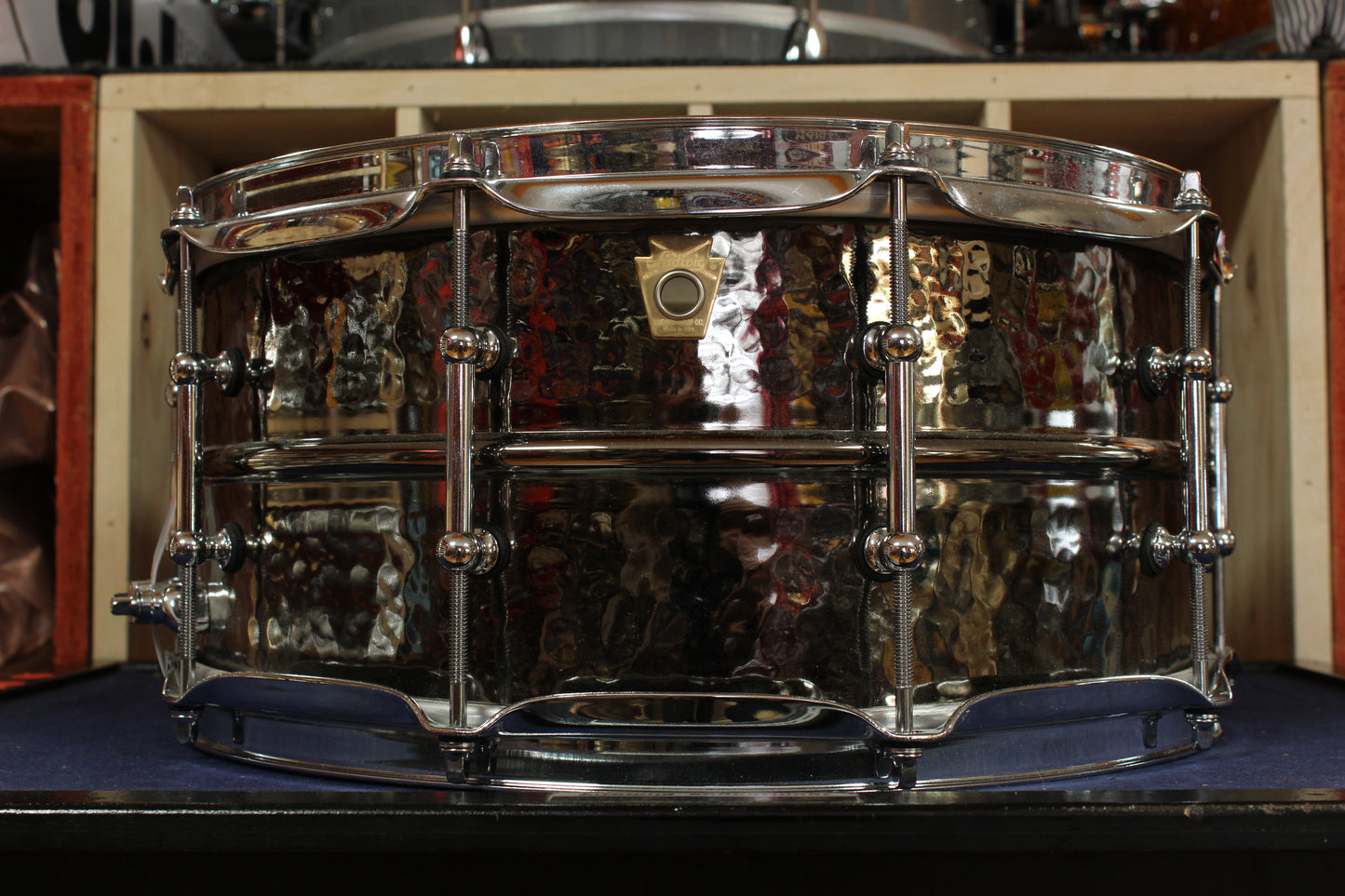 Ludwig 6.5x14 Hammered Black Beauty Snare Drum
