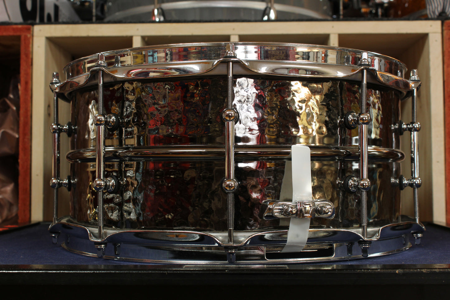 Ludwig 6.5x14 Hammered Black Beauty Snare Drum