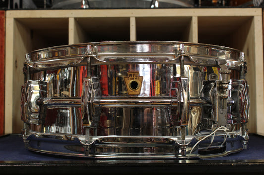Late 1950s WFL "Super 400" 5x14 Chrome Over Brass Snare Drum
