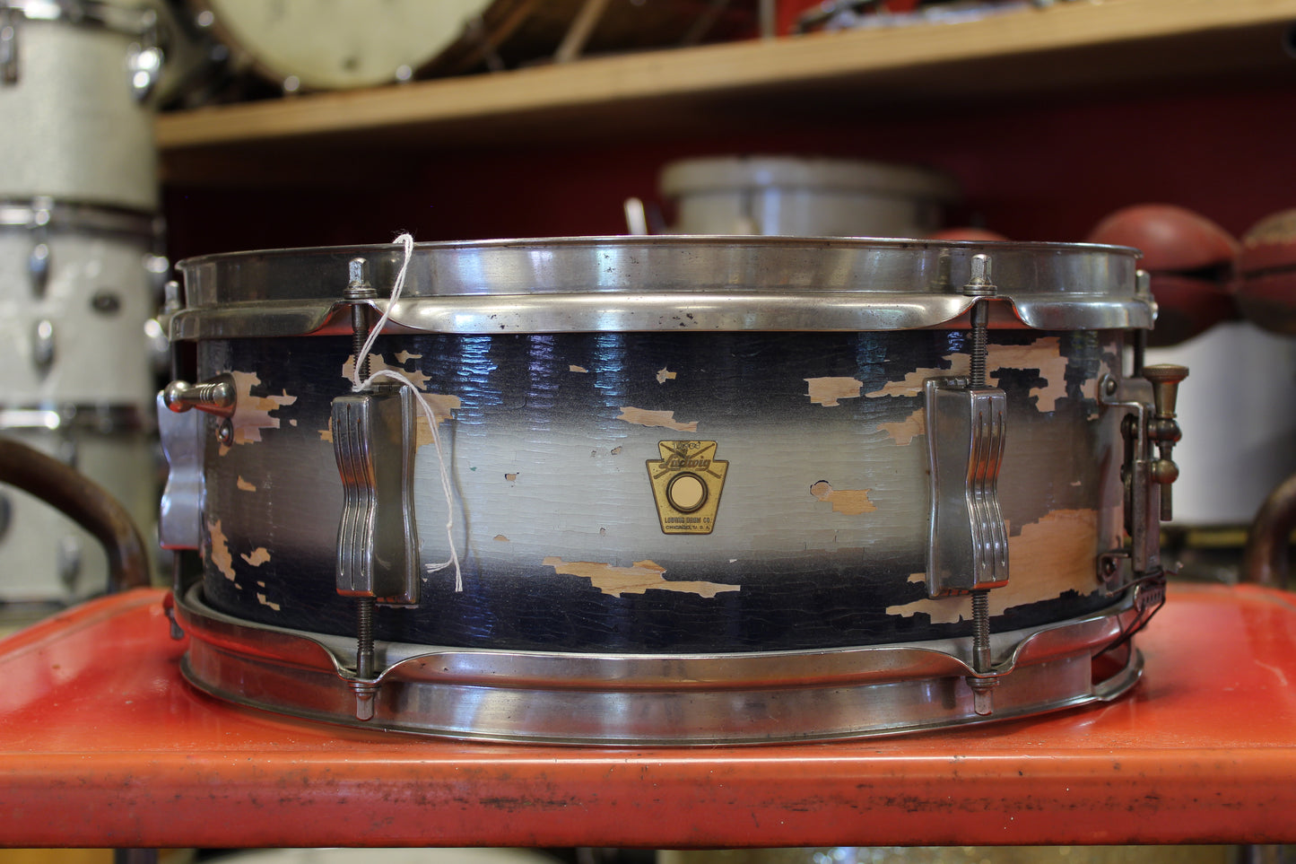 1964 Ludwig Pioneer 5"x14" in Blue & Silver Duco