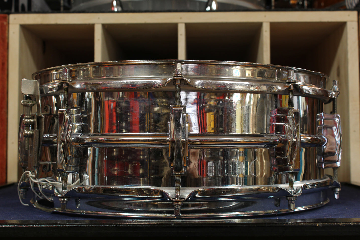 Late 1950s WFL "Super 400" 5x14 Chrome Over Brass Snare Drum