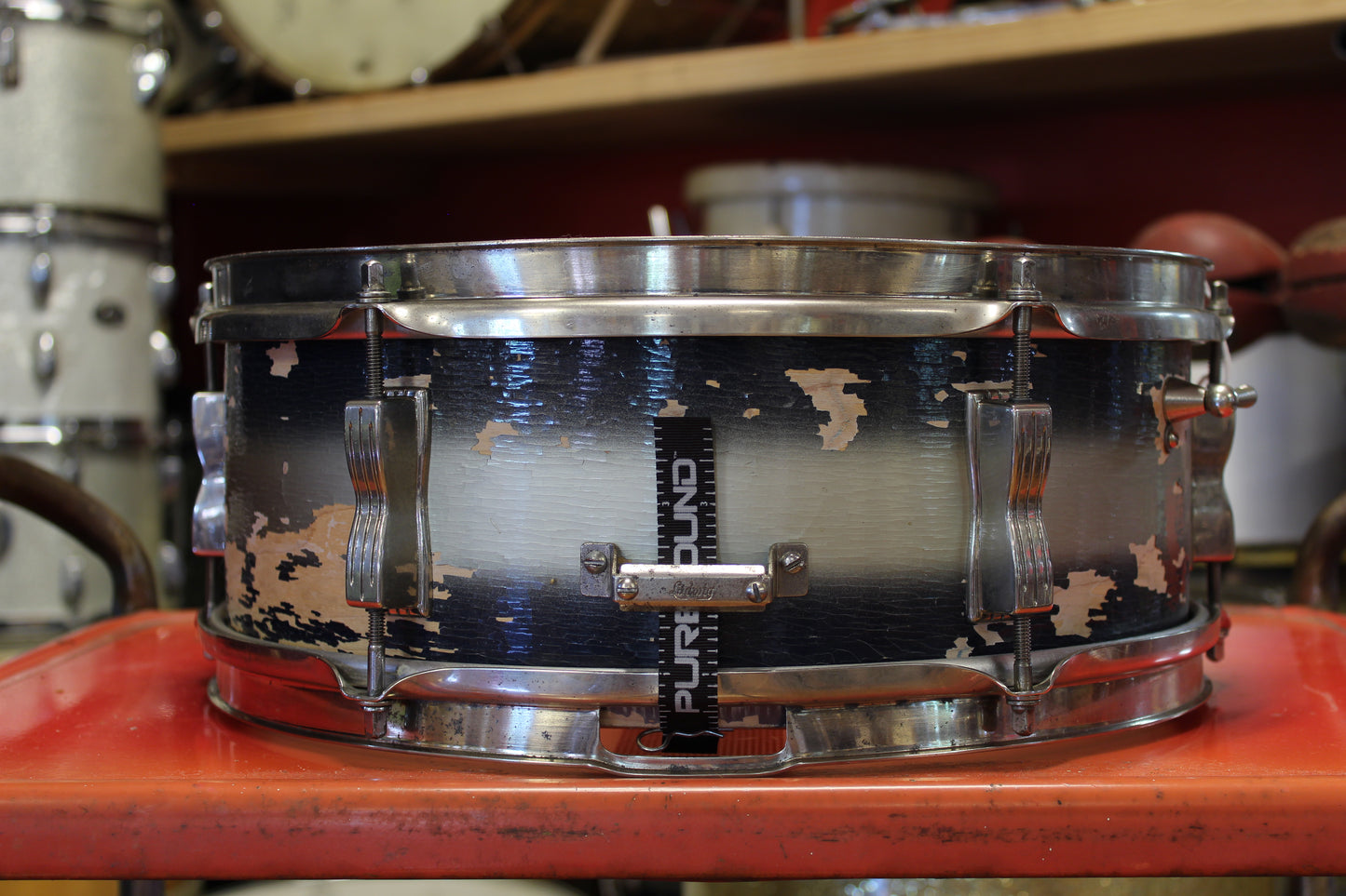 1964 Ludwig Pioneer 5"x14" in Blue & Silver Duco
