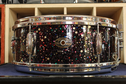 1963 Slingerland 5.5x14 Deluxe Student Model Snare Drum in Mardi Gras Finish