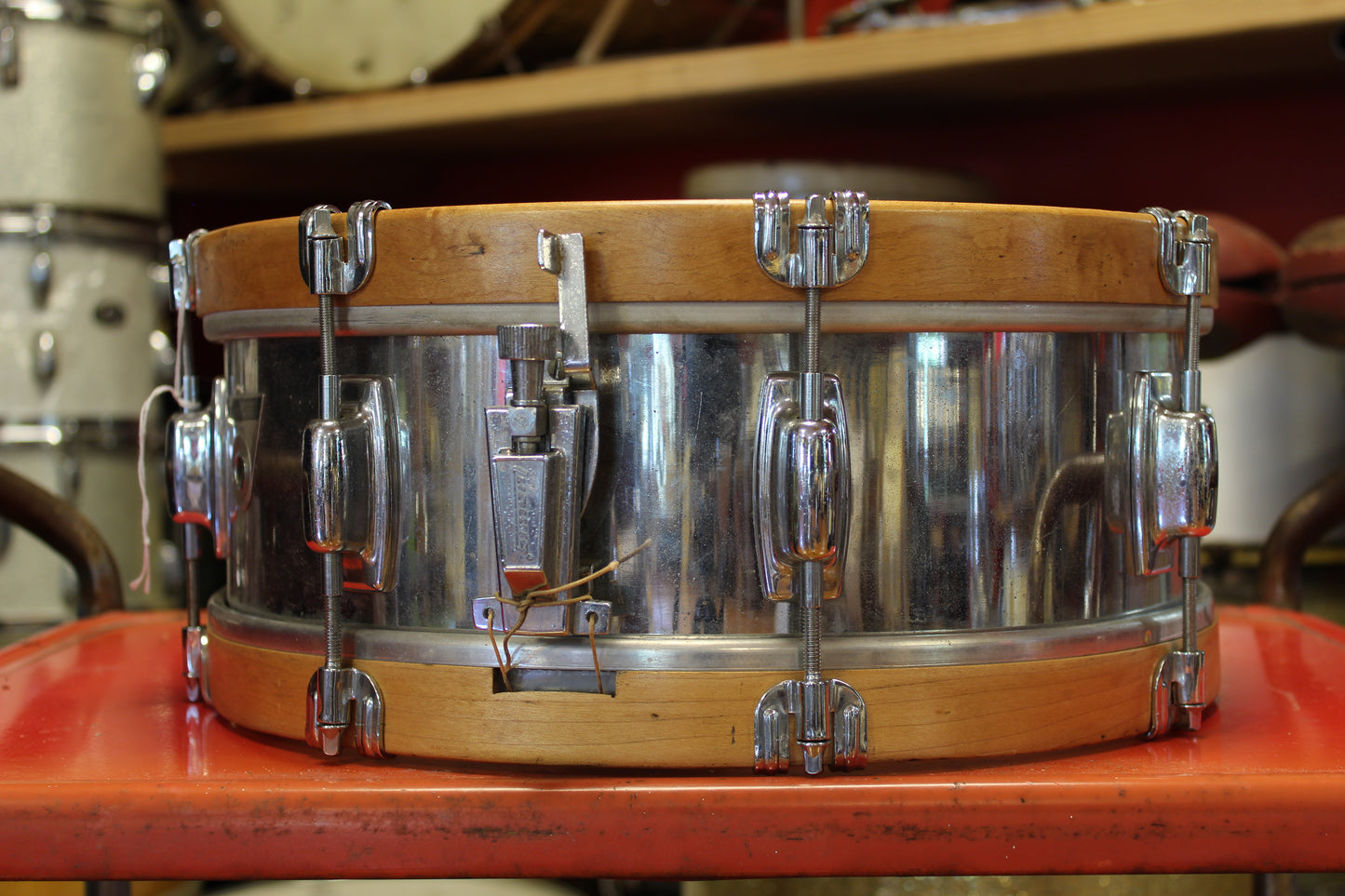 1970s Ludwig Standard S-101 5x14 Chrome Snare Drum