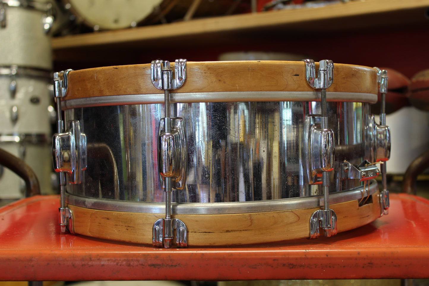 1970s Ludwig Standard S-101 5x14 Chrome Snare Drum