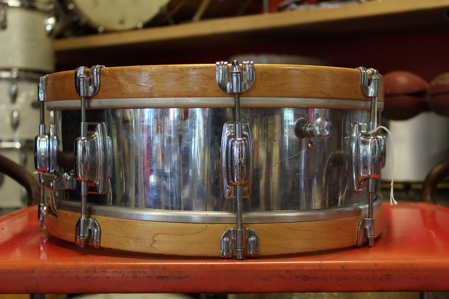 1970s Ludwig Standard S-101 5x14 Chrome Snare Drum