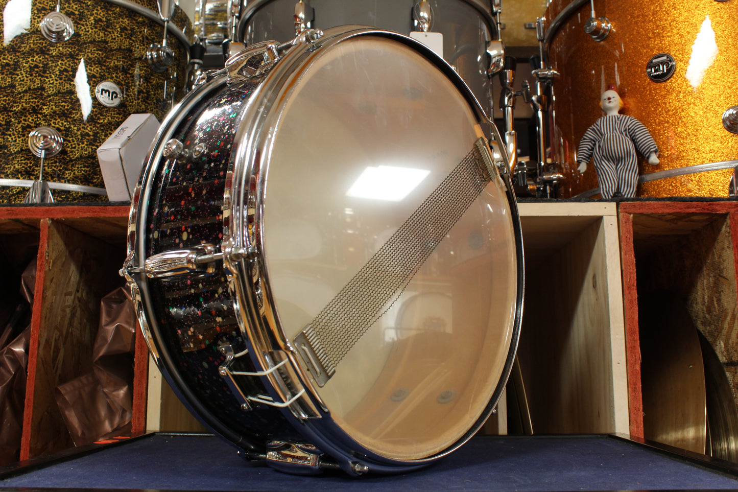1963 Slingerland 5.5x14 Deluxe Student Model Snare Drum in Mardi Gras Finish