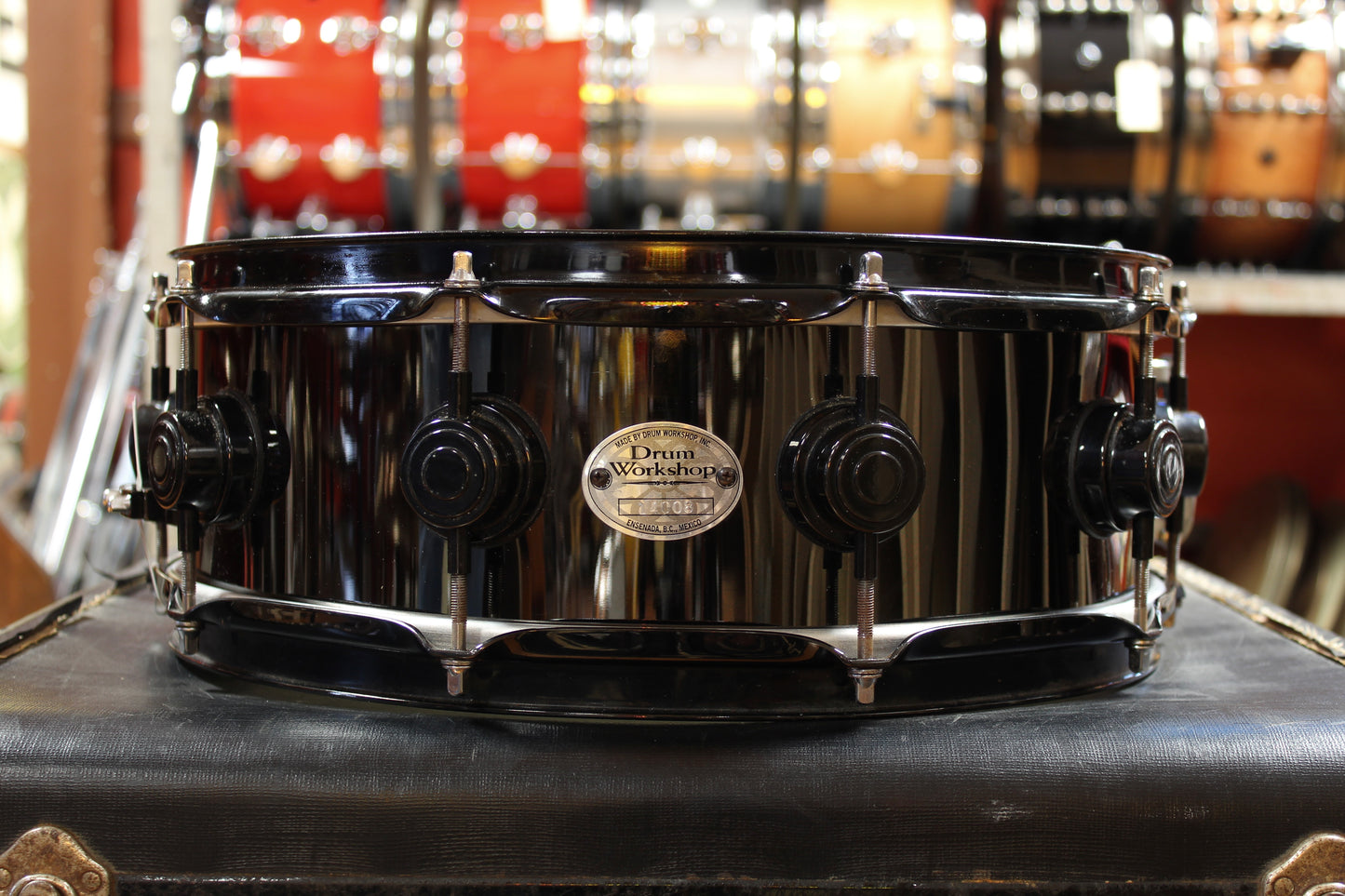 DW 5x14 Black Nickel Over Brass Snare Drum
