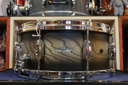 Tama 6.5x14 Star Walnut Snare Drum in Satin Black Japanese Sen Burst