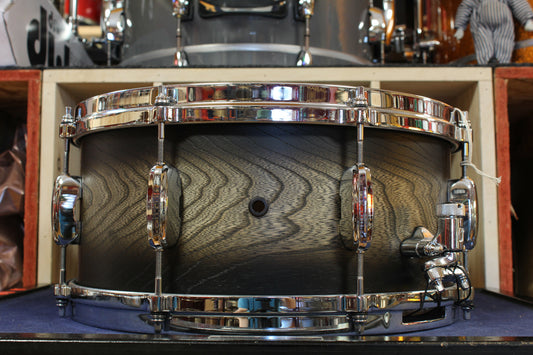 Tama 6.5x14 Star Walnut Snare Drum in Satin Black Japanese Sen Burst
