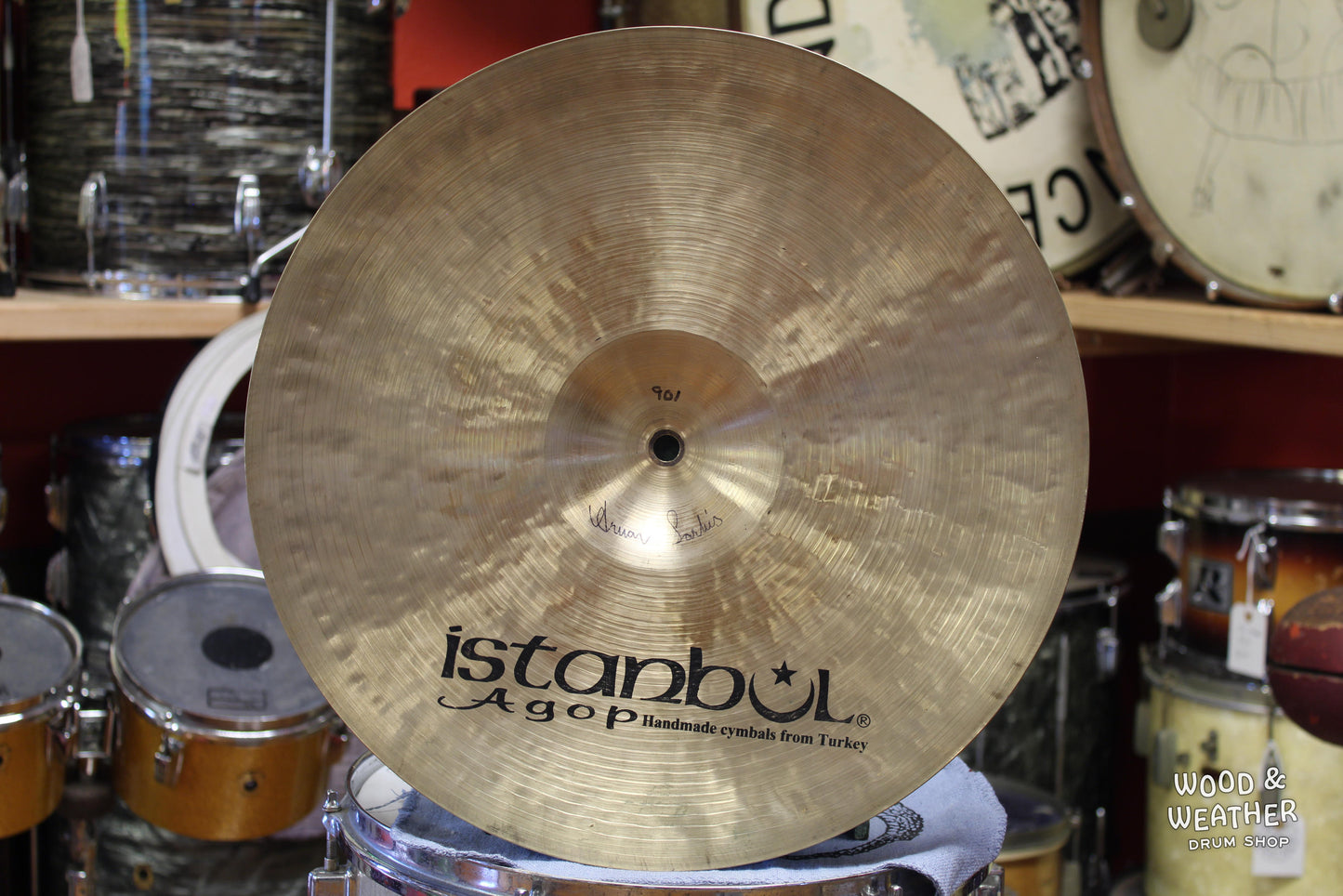 Used Istanbul Agop 16" Traditional Thin Crash Cymbal 901g
