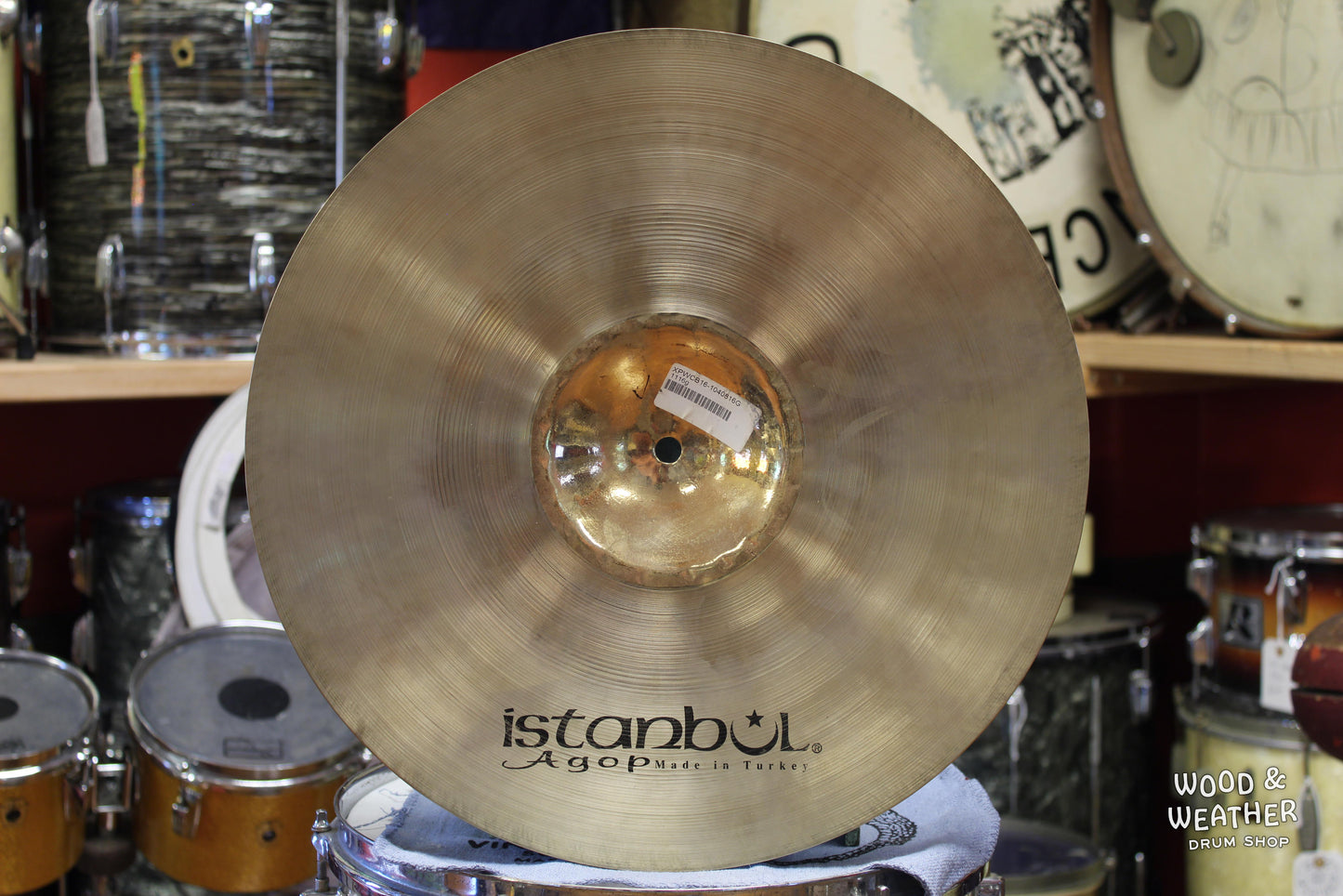 Used Istanbul Agop 16" Xist Power Crash Cymbal 1116g