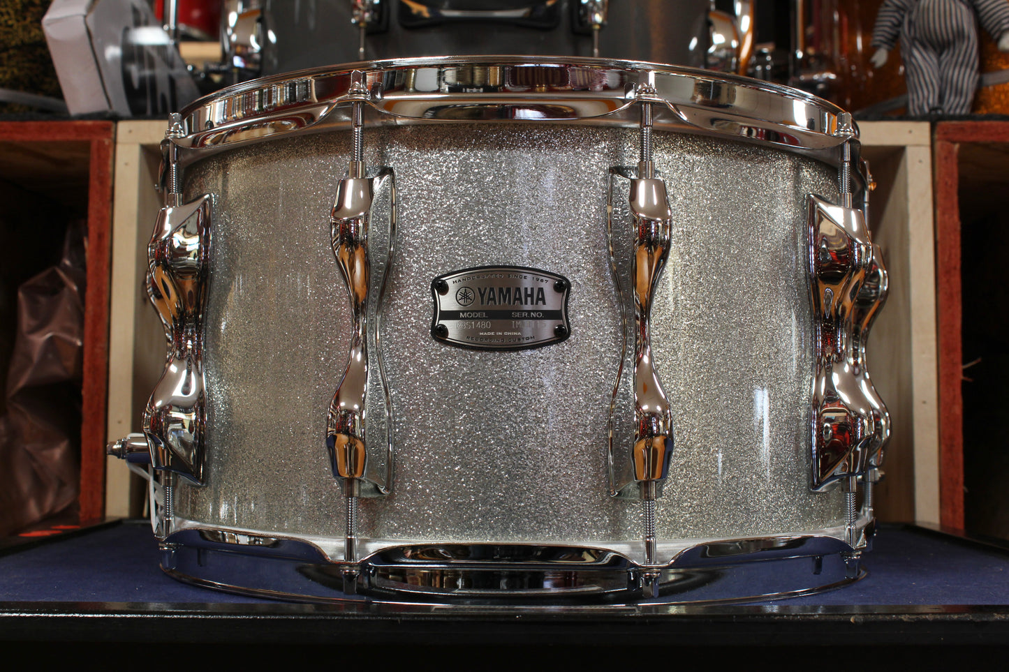 Yamaha 14x8 Recording Custom Snare Drum - Silver Sparkle