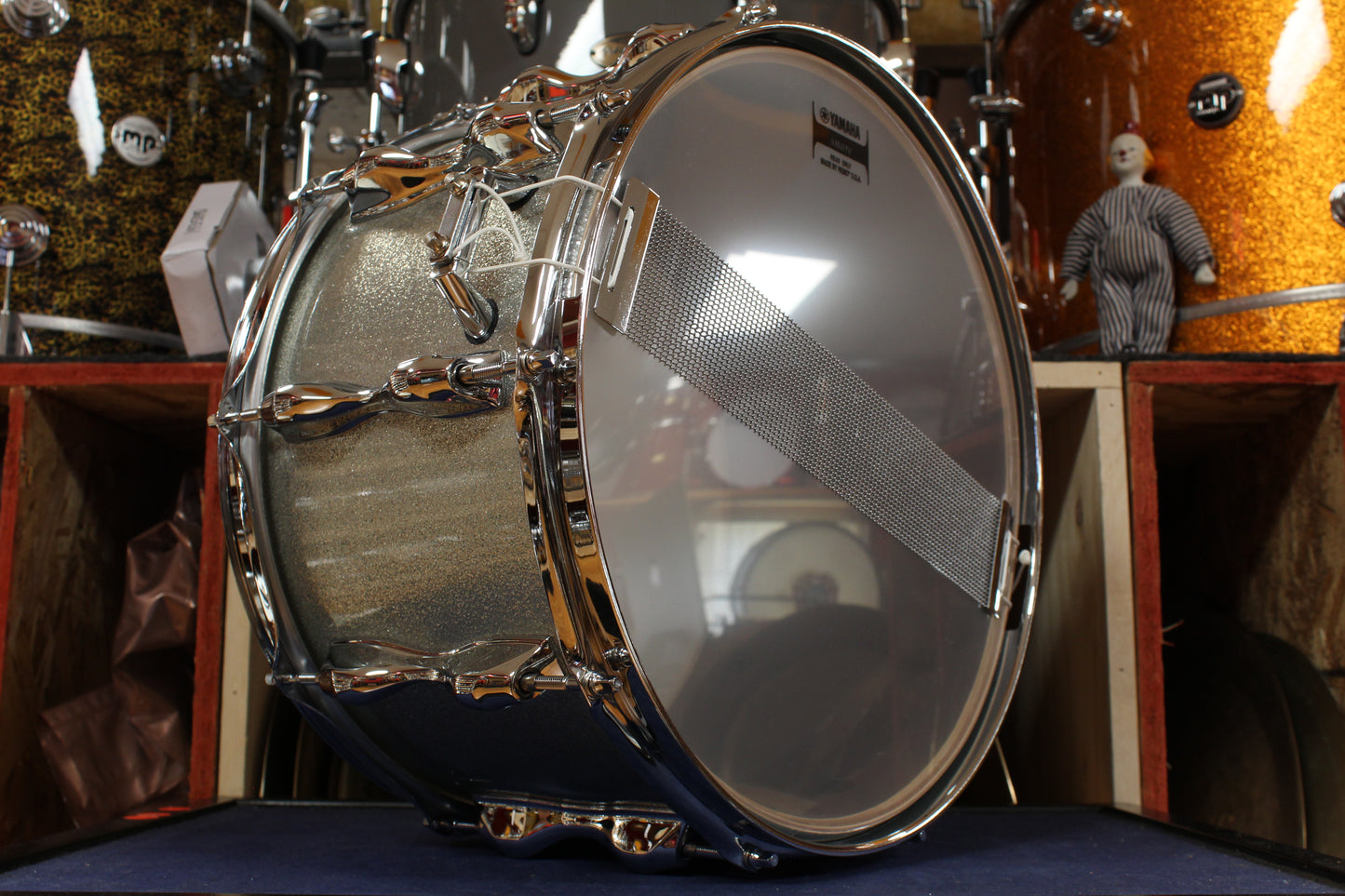 Yamaha 14x8 Recording Custom Snare Drum - Silver Sparkle