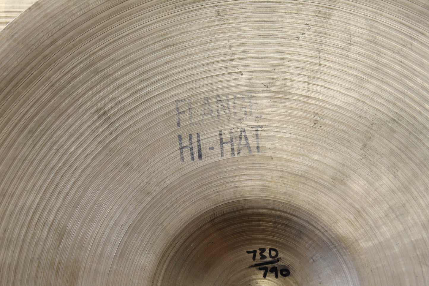 1950s A. Zildjian 14" Flange Hi-Hats 790/730g