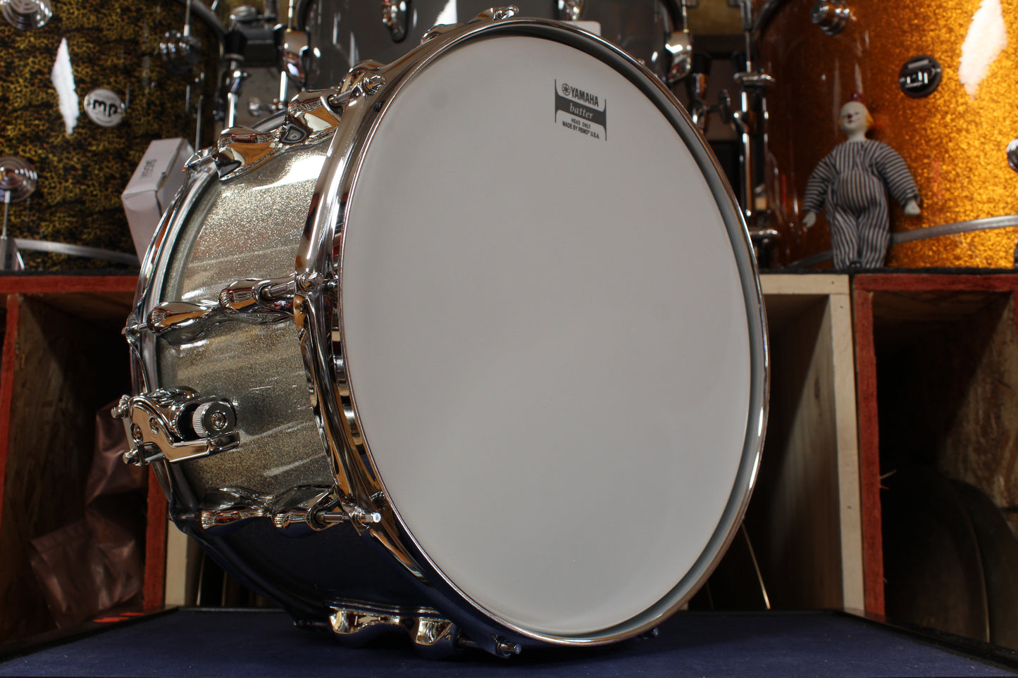 Yamaha 14x8 Recording Custom Snare Drum - Silver Sparkle