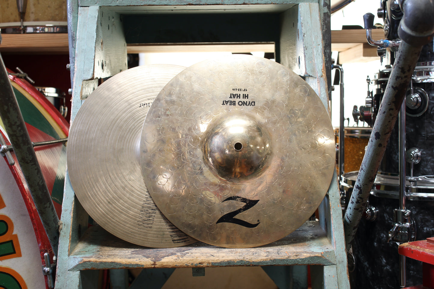 1990s Zildjian 13" K/Z Dyno Beat Hi-Hats 848/1412g