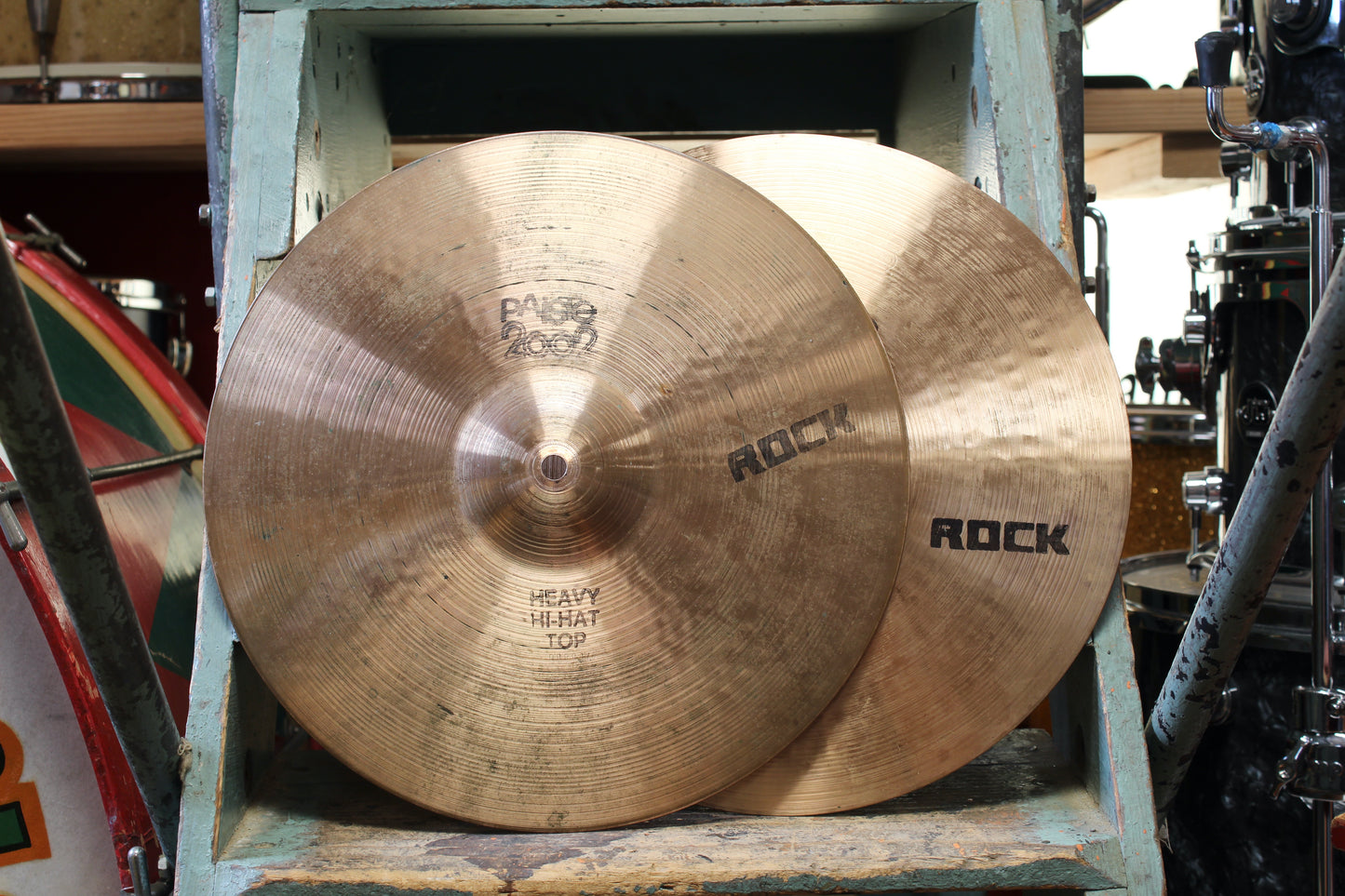 1979 Paiste 14" 2002 ROCK Heavy Hi-Hats 954/1068g