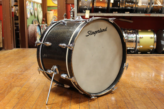 1970s Slingerland Rock Outfit in Root Beer Sparkle 14x20 8x12 9x13 16x16