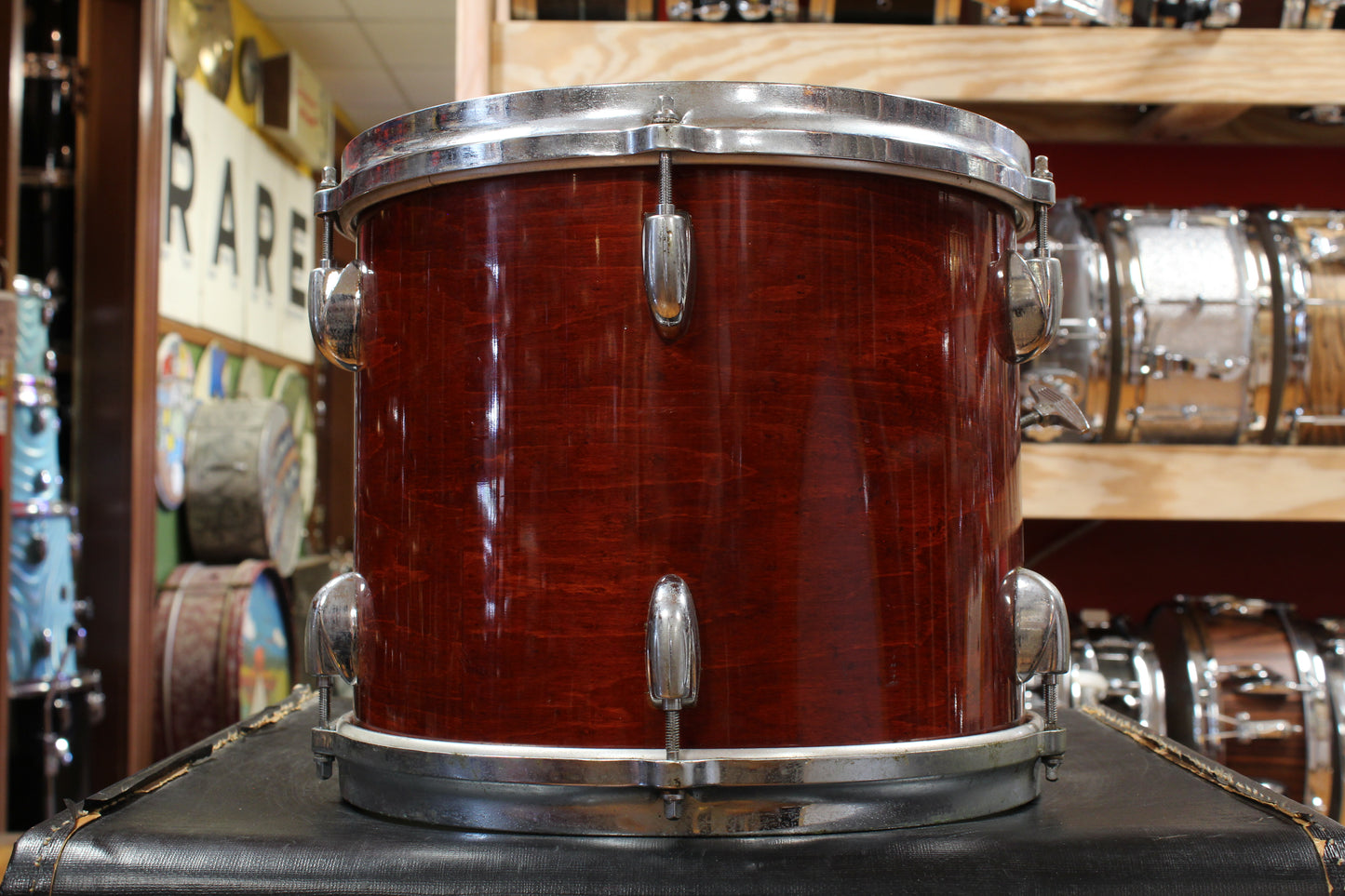 1970s-80s Gretsch Stop Sign/Square Badge Outfit in Rosewood Gloss 14x24 10x12 16x16