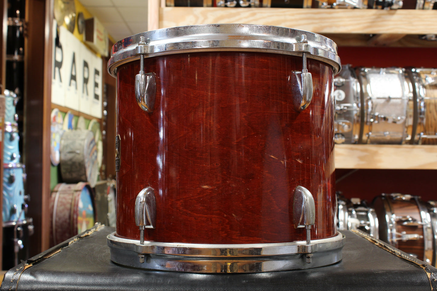 1970s-80s Gretsch Stop Sign/Square Badge Outfit in Rosewood Gloss 14x24 10x12 16x16