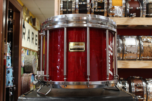 Pearl 12x14 Free Floating Championship Pipe Band Series Marching Snare Drum in Cherry Lacquer