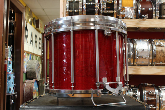 Pearl 12x14 Free Floating Championship Pipe Band Series Marching Snare Drum in Cherry Lacquer