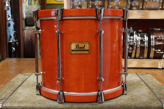 Pearl 12x14 Pipe Band Tenor Drum in Orange Lacquer