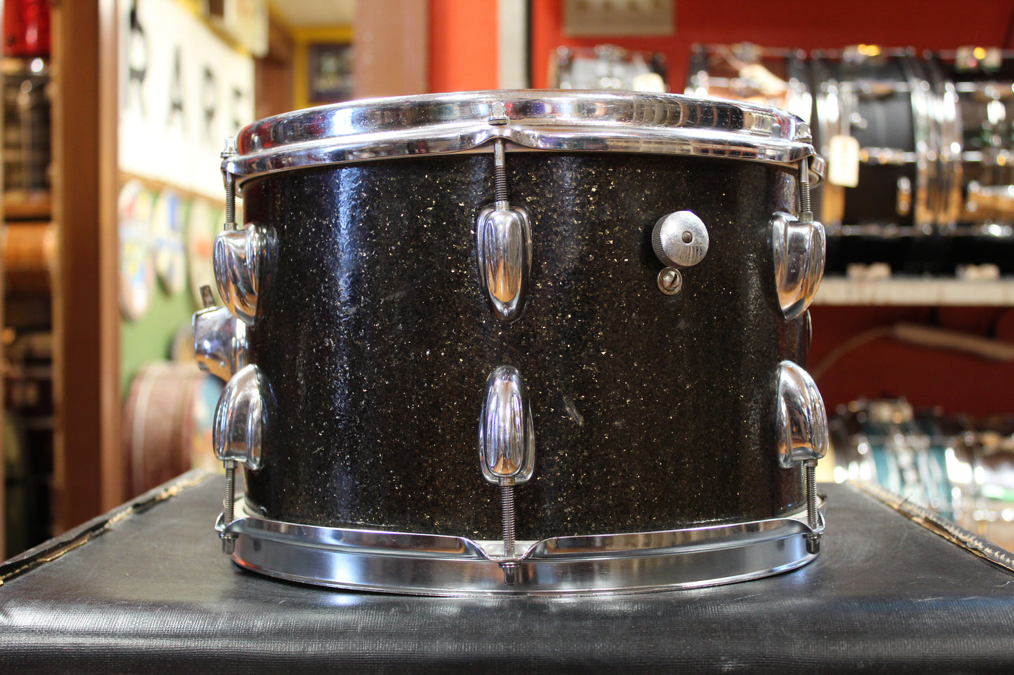 1970s Slingerland Rock Outfit in Root Beer Sparkle 14x20 8x12 9x13 16x16