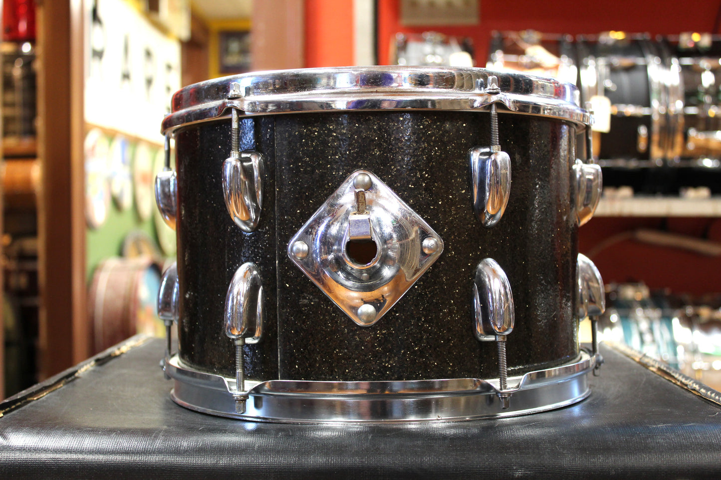 1970s Slingerland Rock Outfit in Root Beer Sparkle 14x20 8x12 9x13 16x16