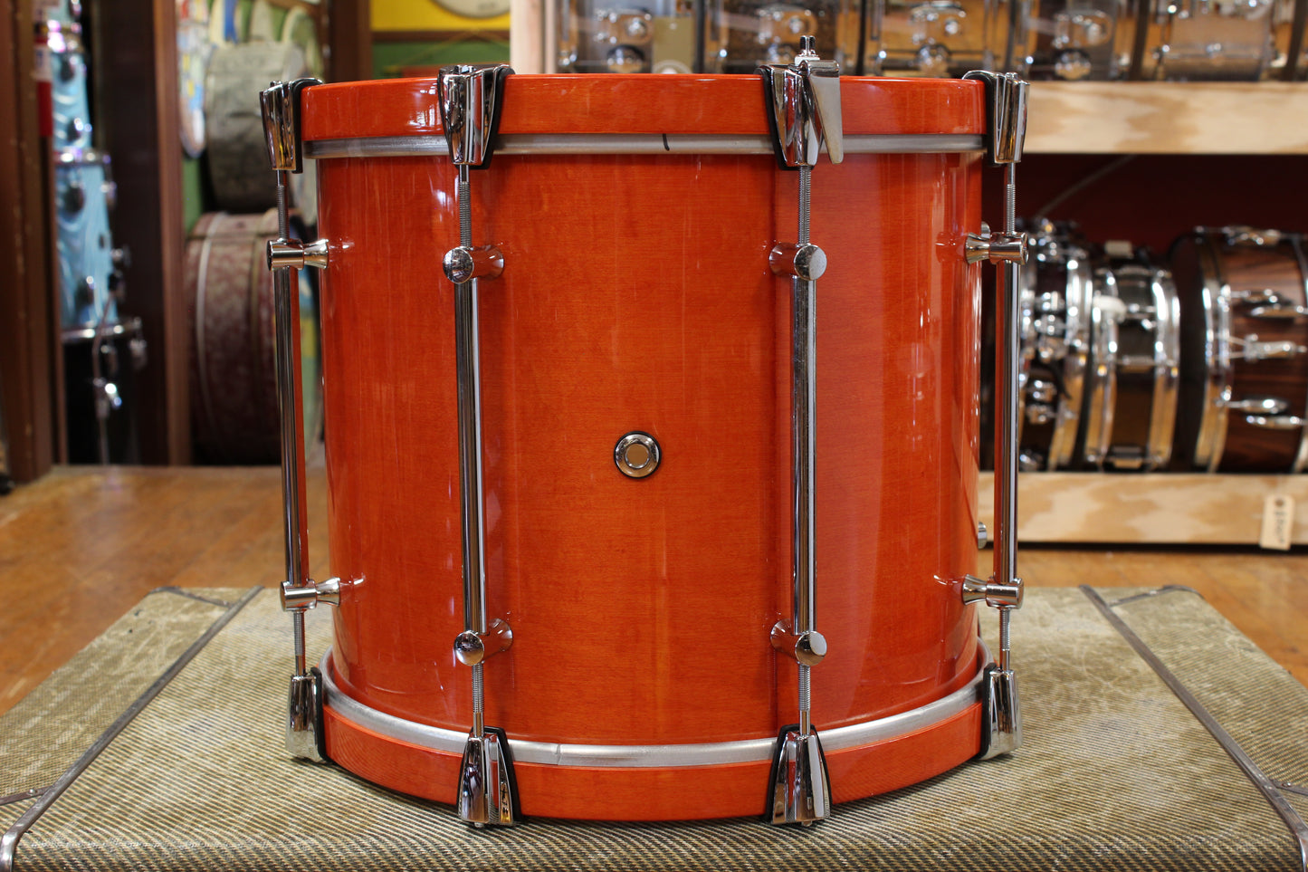 Pearl 12x14 Pipe Band Tenor Drum in Orange Lacquer