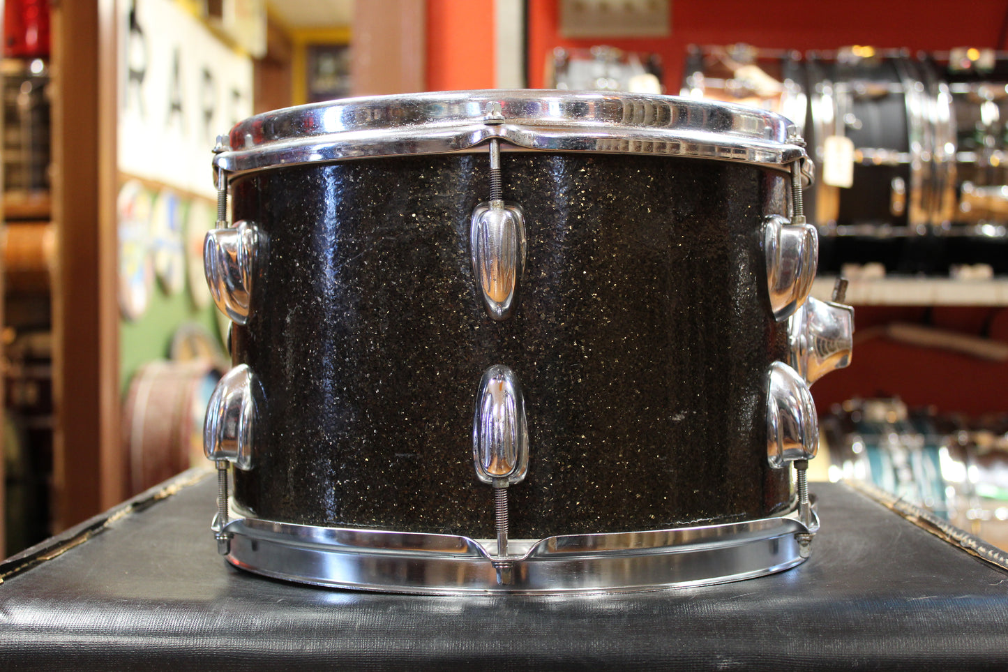 1970s Slingerland Rock Outfit in Root Beer Sparkle 14x20 8x12 9x13 16x16