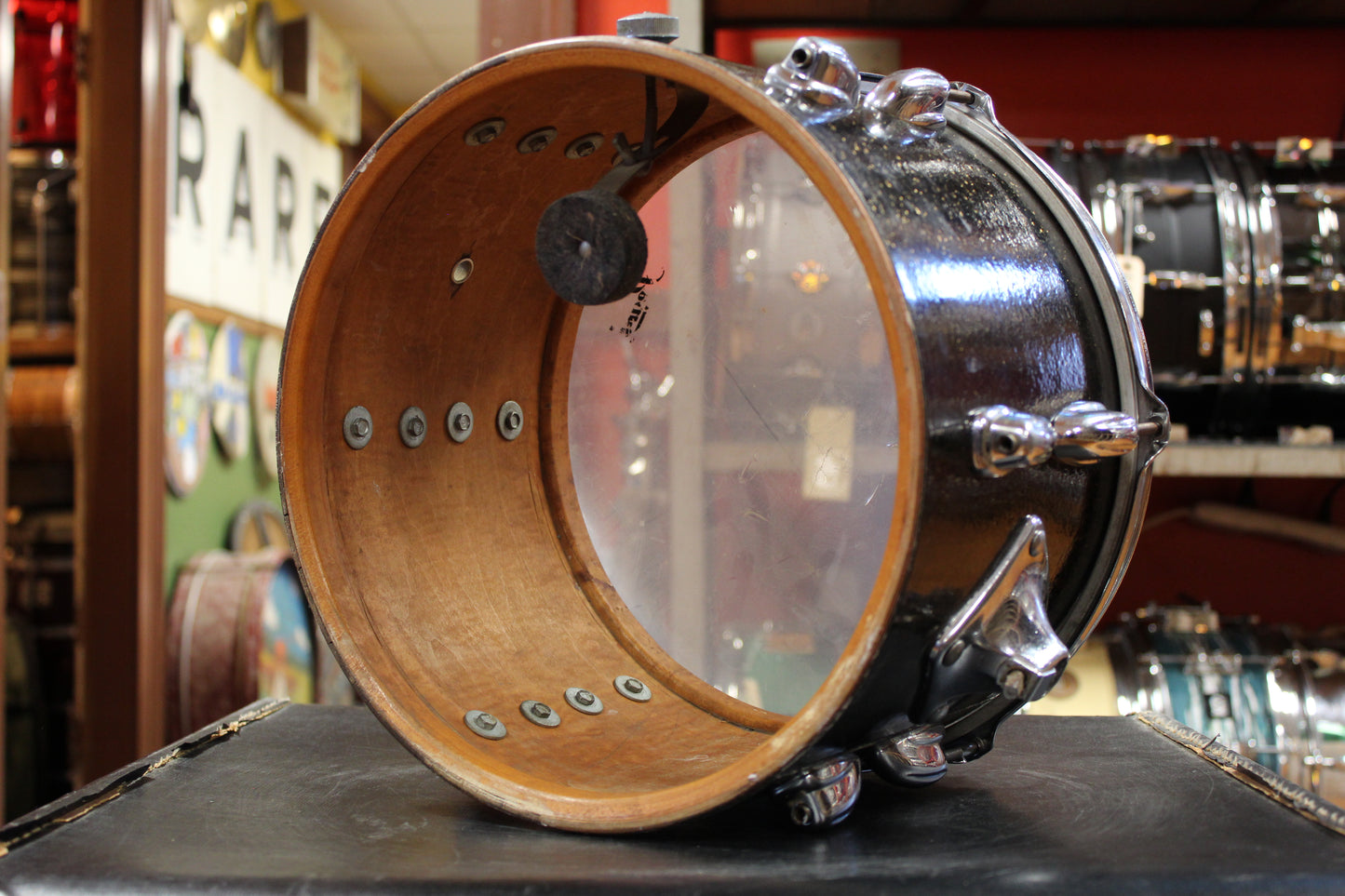 1970s Slingerland Rock Outfit in Root Beer Sparkle 14x20 8x12 9x13 16x16