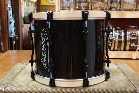 Andante 12x15 Pipe Band Tenor Drum in Black Lacquer