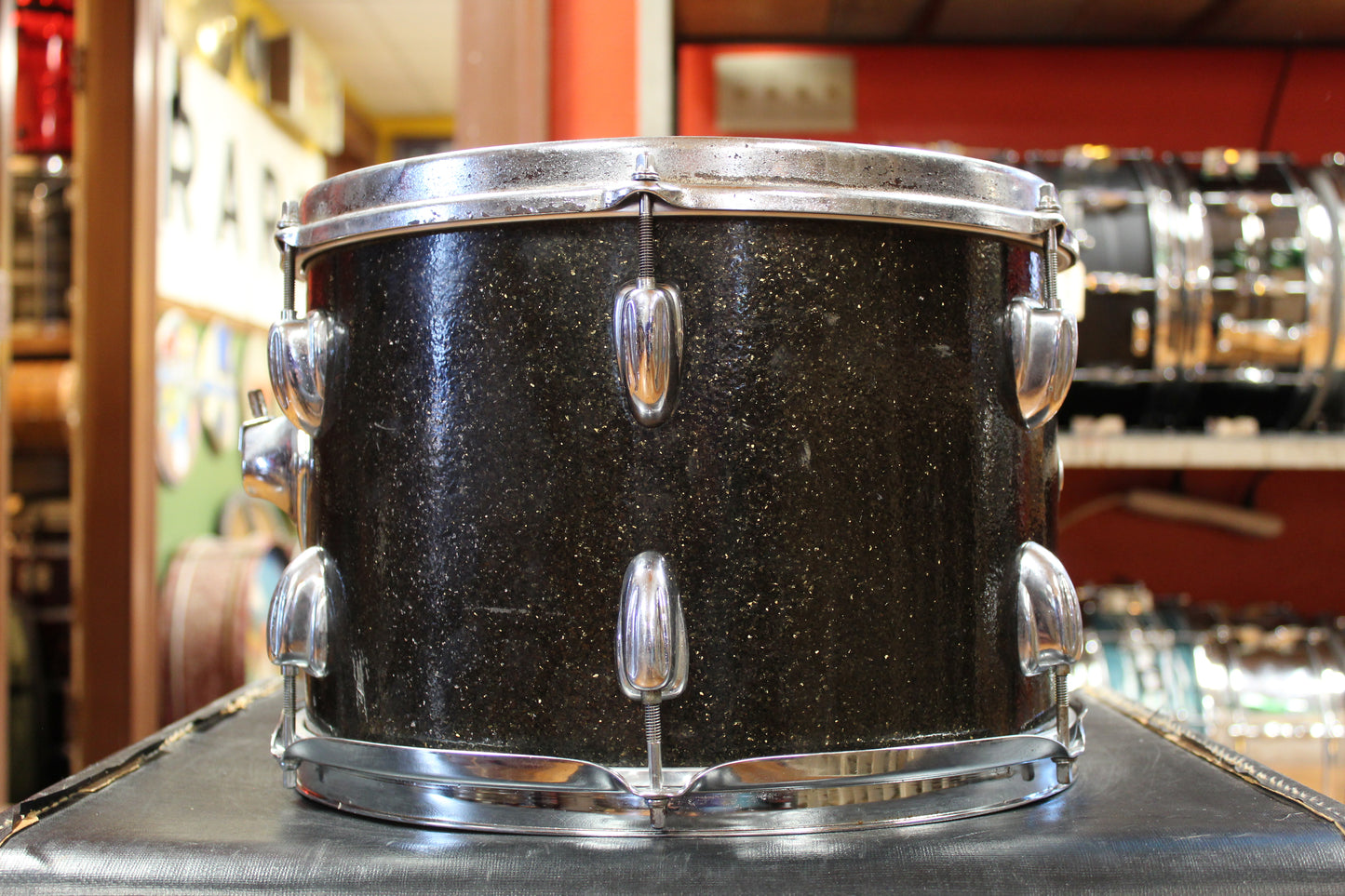 1970s Slingerland Rock Outfit in Root Beer Sparkle 14x20 8x12 9x13 16x16