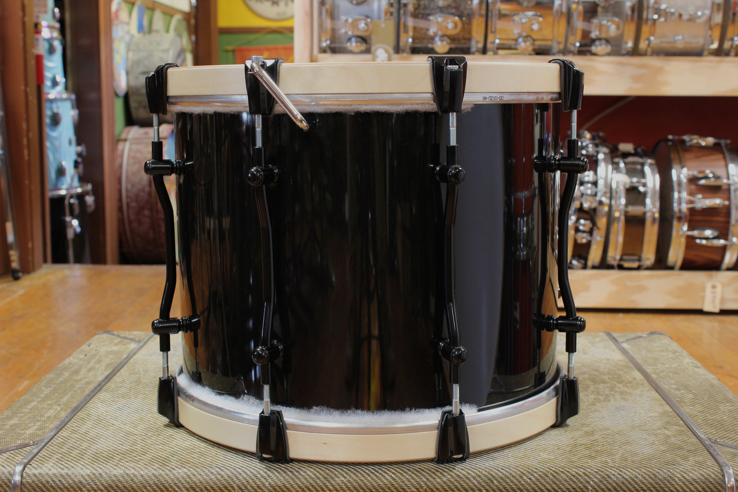 Andante 12x15 Pipe Band Tenor Drum in Black Lacquer