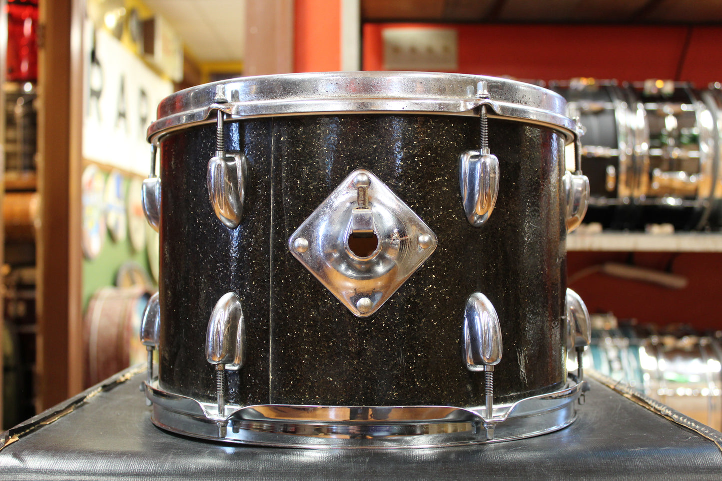 1970s Slingerland Rock Outfit in Root Beer Sparkle 14x20 8x12 9x13 16x16