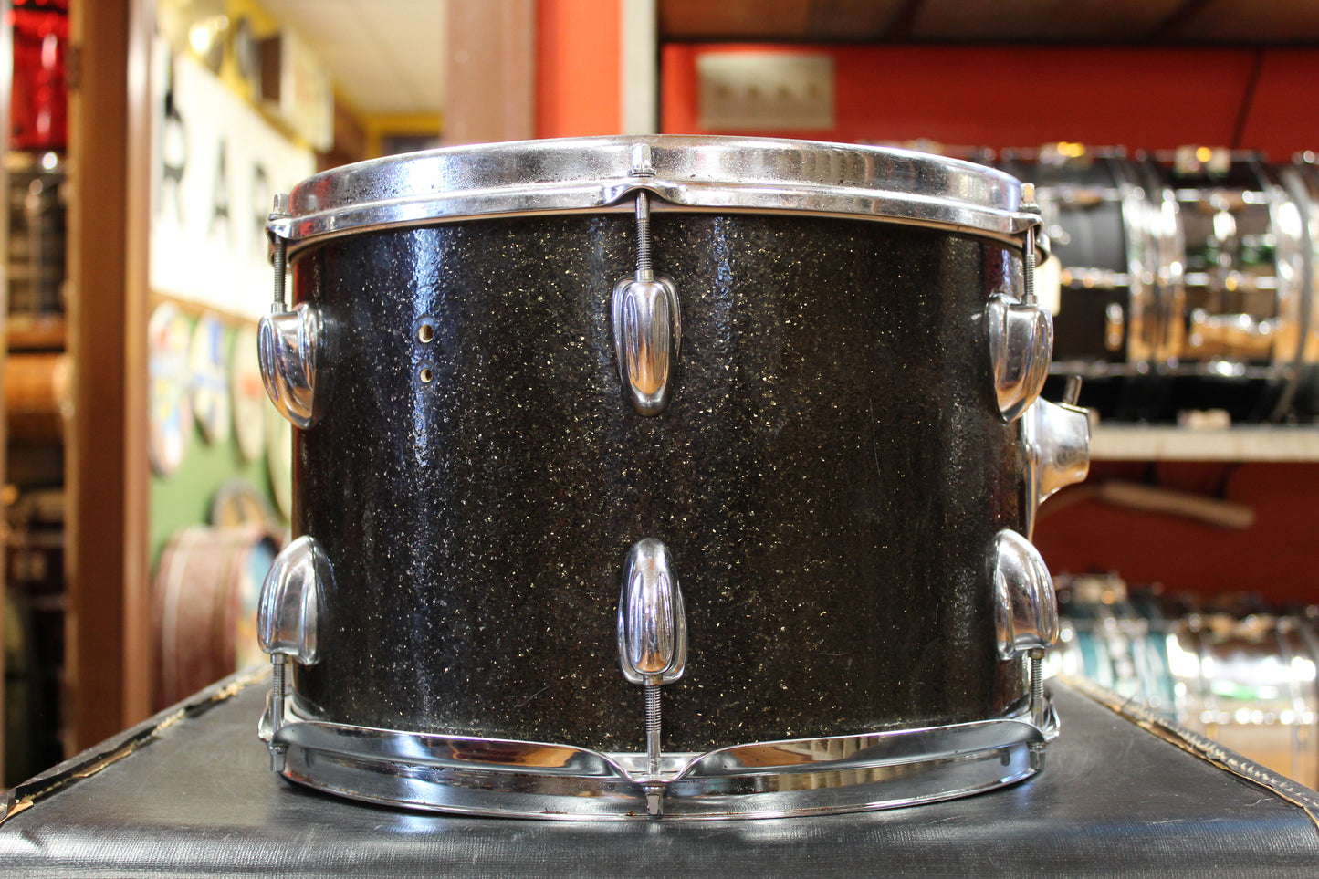 1970s Slingerland Rock Outfit in Root Beer Sparkle 14x20 8x12 9x13 16x16