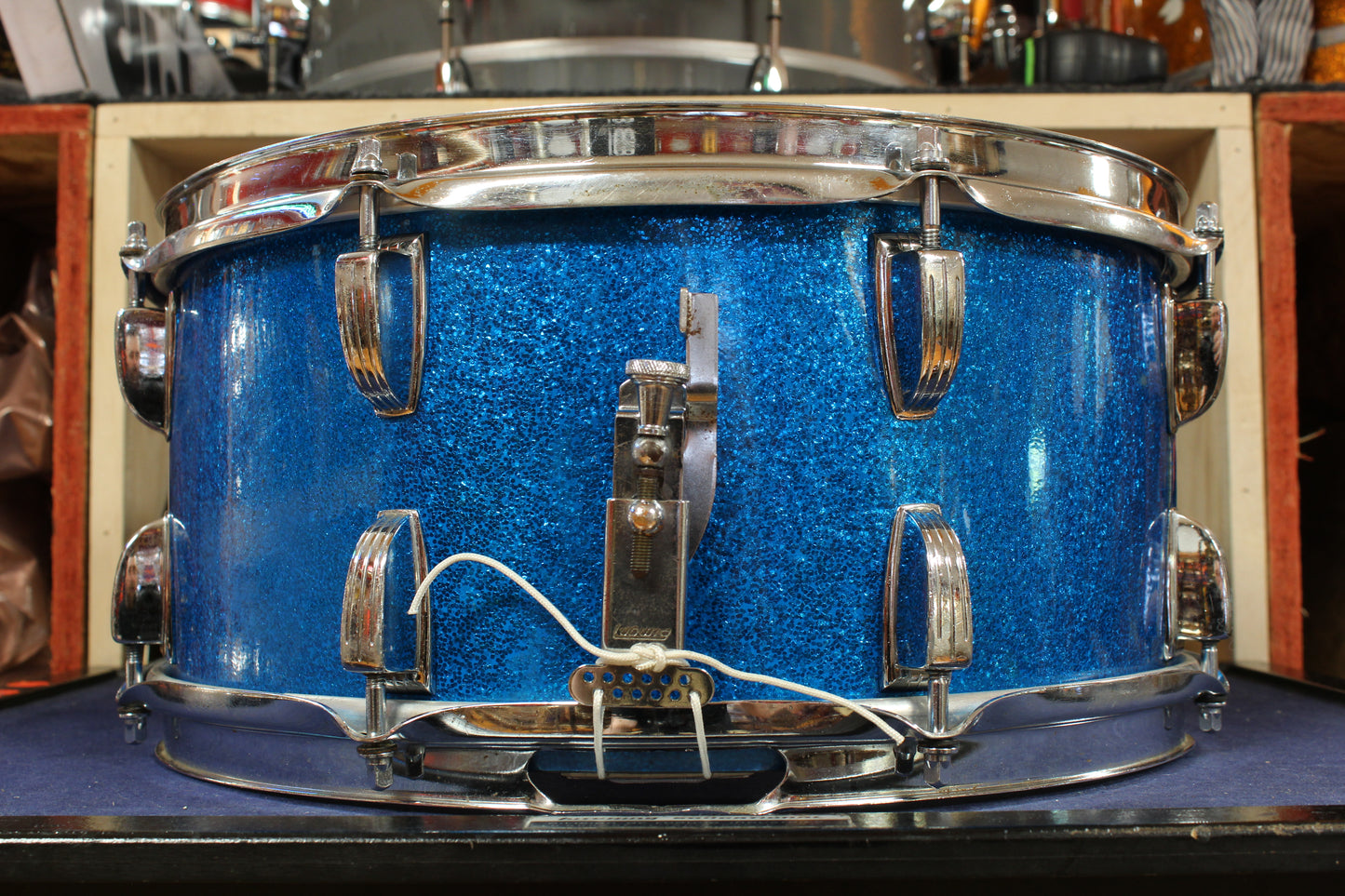 1969 Ludwig 6.5x14 School Festival Model Snare Drum in Sparkling Blue Pearl