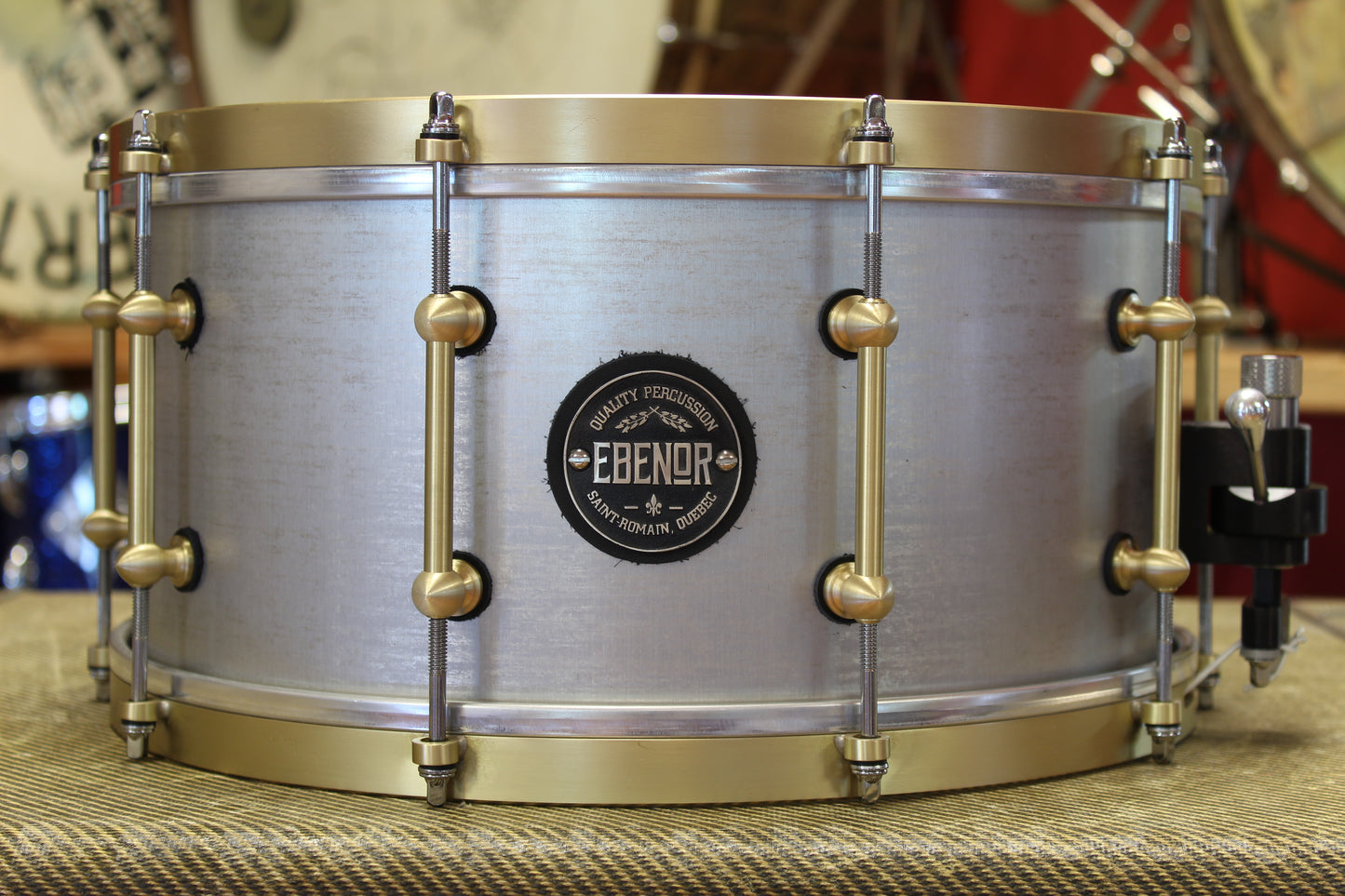 Ebenor Percussion 7"x14" Aluminum Heavy Feather Snare Drum