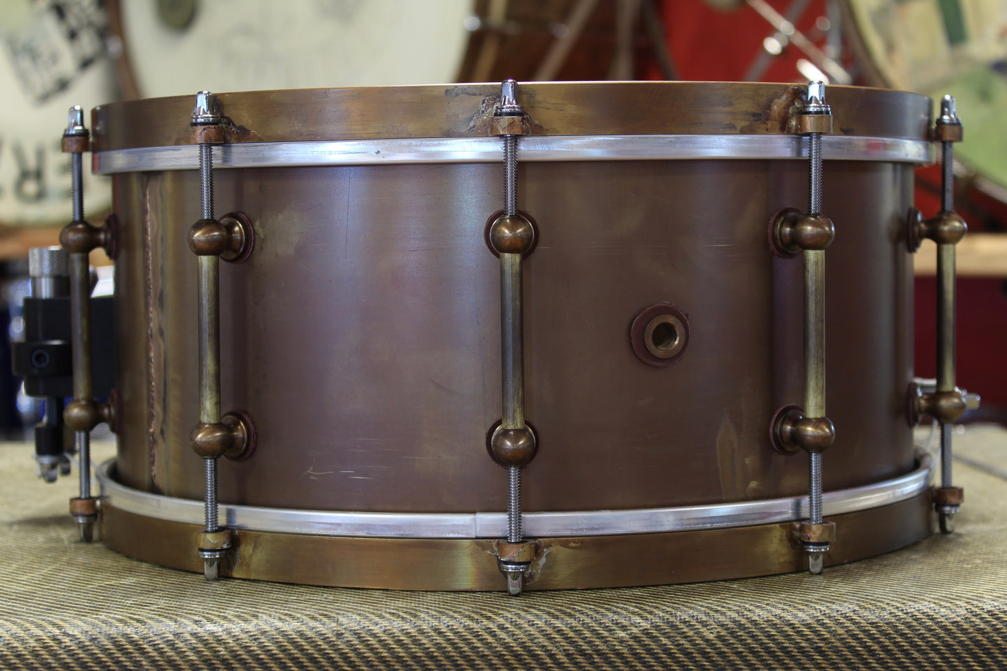 Ebenor Percussion 6.5"x14" Antique Brass Collection Snare Drum