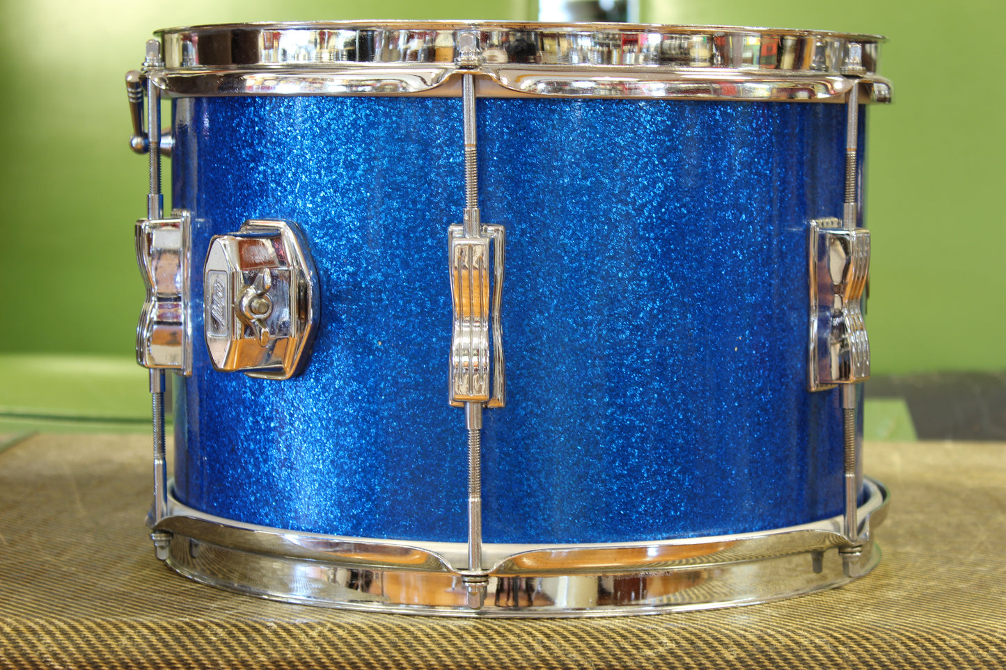 1965 Ludwig Club Date in Blue Sparkle 14x20 14x14 8x12