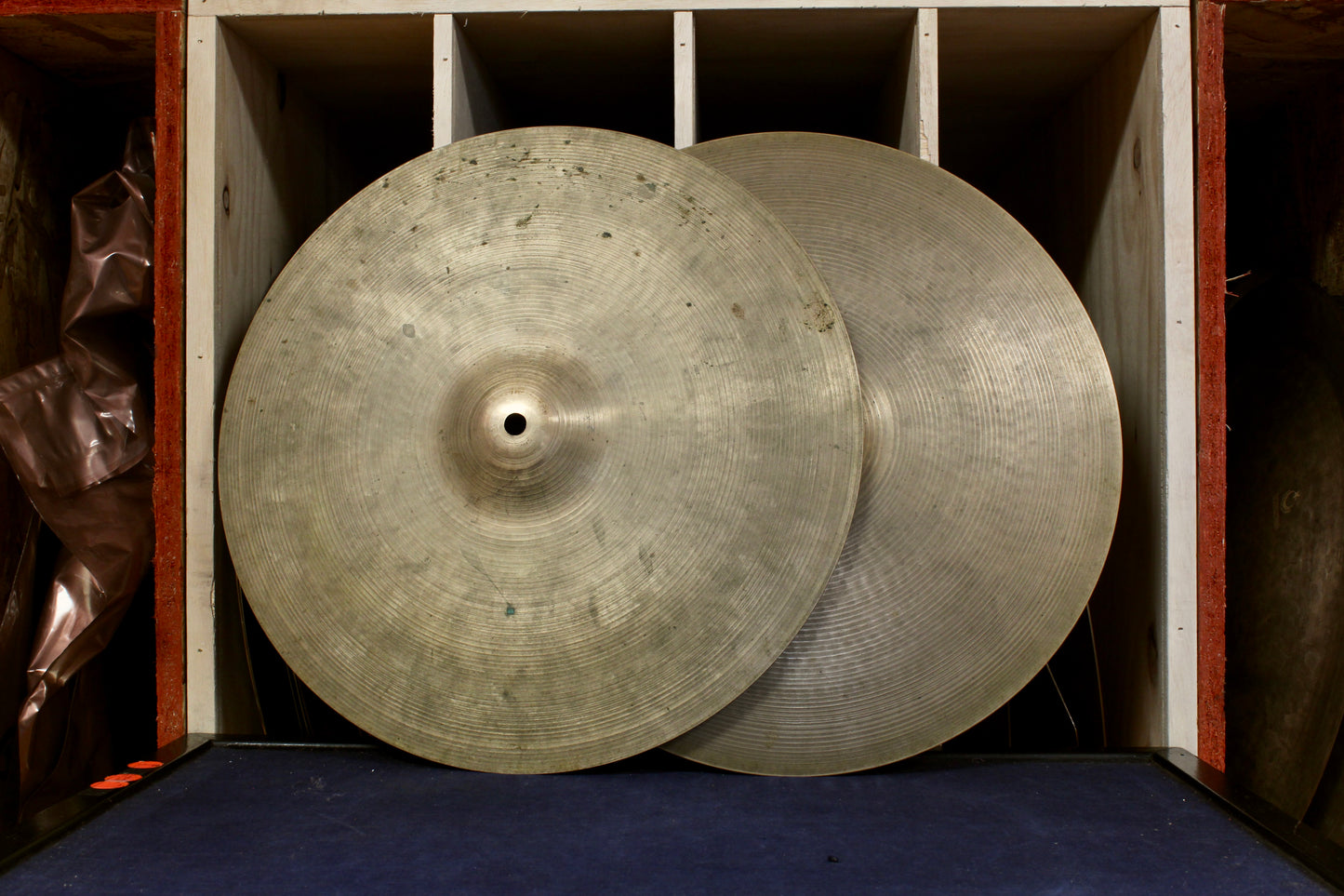 1960s A. Zildjian 15" Hi-Hats 988/1049g