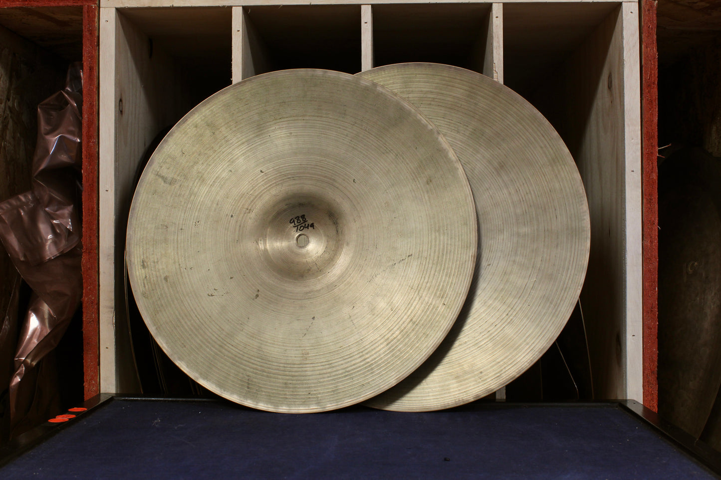 1960s A. Zildjian 15" Hi-Hats 988/1049g