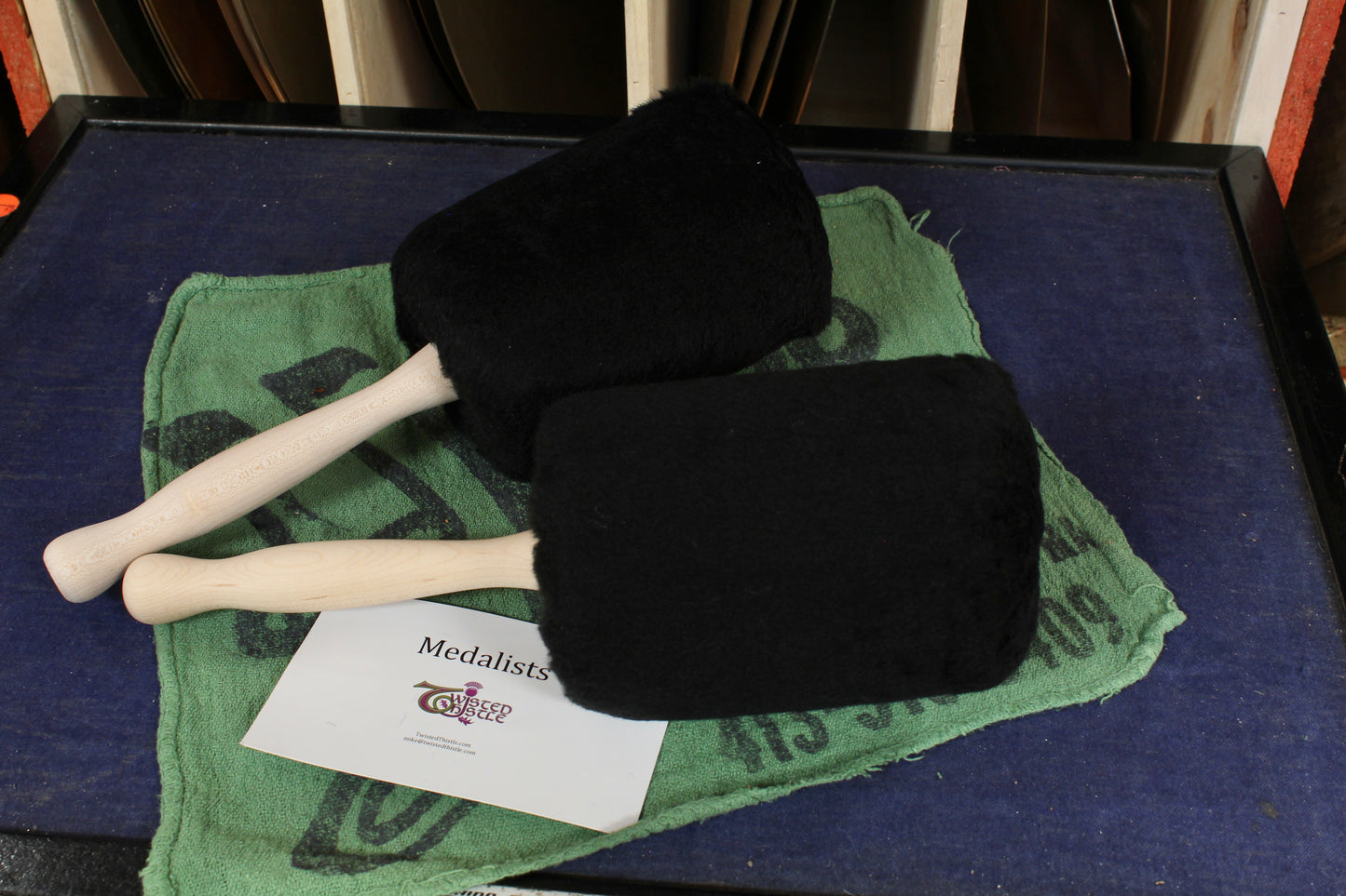 Twisted Thistle Medalists Bass Drum Mallet - Black