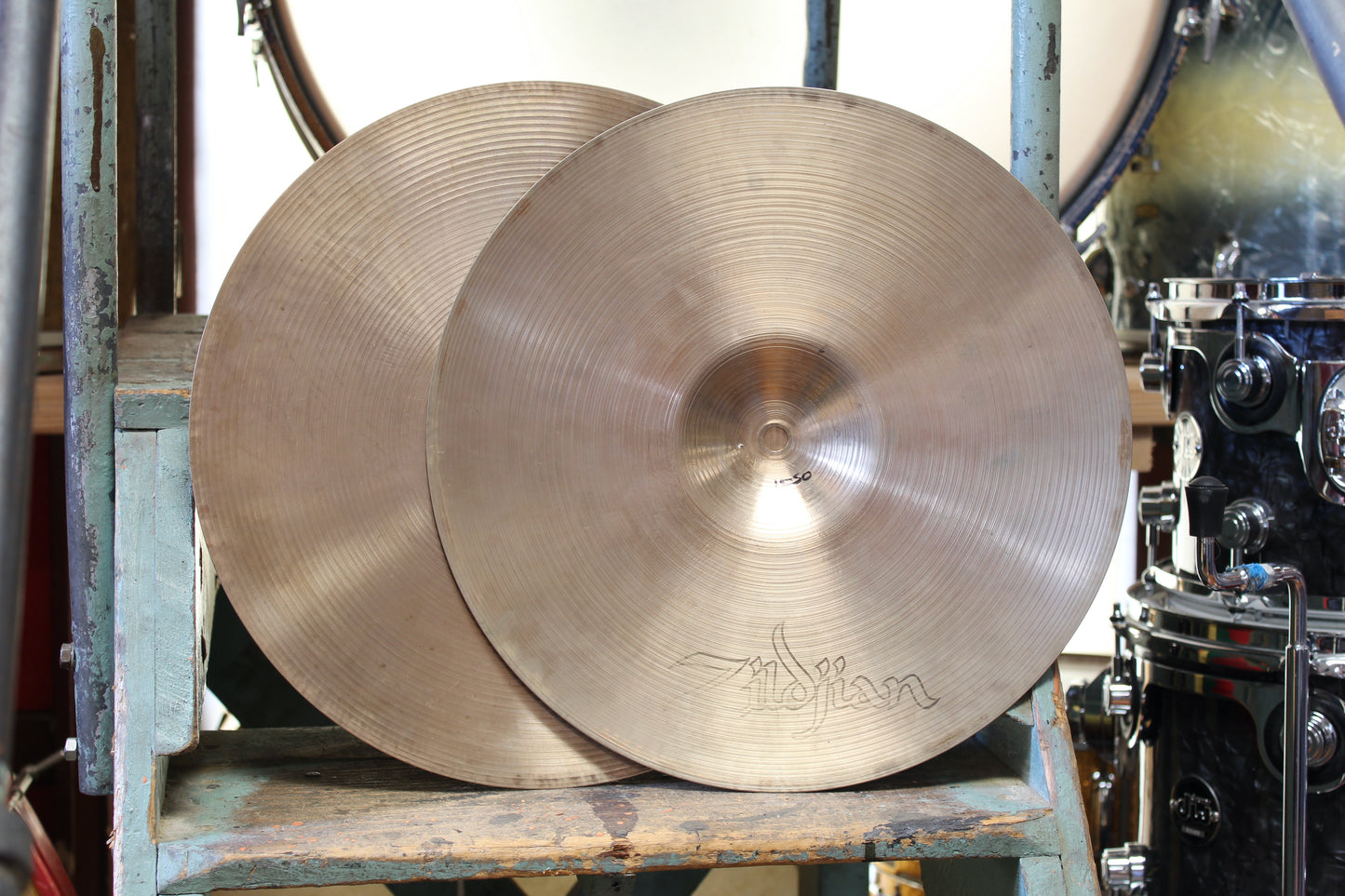 1970s A. Zildjian 14" New Beat Hi-Hats 841/1050g